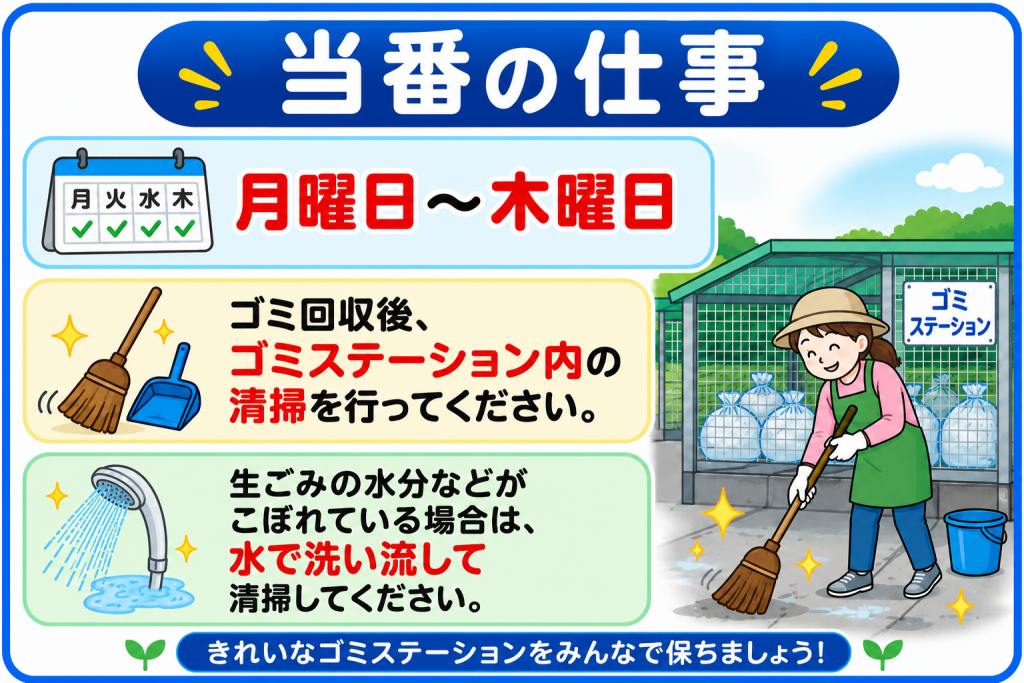 当番に仕事
